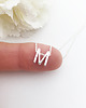 złote naszyjniki NASZYJNIK z literką,  monogram, imię 6