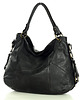 torby na ramię MARCO MAZZINI Miejska torebka skórzana na ramię city sholder handmade bag czarny 4