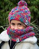 czapki dziecięce Czapka zimowa dla dziecka HAPPY "Kolorki" 8