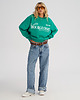 bluza bez kaptura damska Bluza bez kaptura LOOSE FIT emerald BOURGEOISIE damska 3