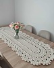 obrusy i serwetki Bieżnik szydełkowy owalny ze sznurka bawełnianego 50cmx150cm 3