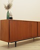 komody Sideboard tekowy z lat 60. z barkiem i drzwiami przesuwnymi 4