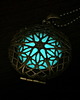 wisiory ALONE in the Dark round - wisior fluorescencyjny 2