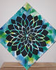 obrazy Czarna rozeta obraz string art 3