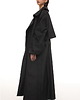 płaszcze damskie Płaszcz typu trencz maxi oversize czarny 7