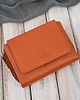 portfele damskie Portfel damski skórzany pomarańczowy duży w orientacji poziomej z RFID Paolo  3