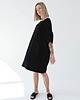 sukienki midi damskie Oversizowa czarna sukenka z jerseyu 2