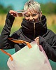 torby na ramię Worek skórzany , torebka zielona letnia stylizacja 1