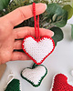 dekoracje świąteczne Serca na choinkę, zestaw  6szt. 4