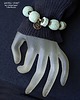 bransoletki z kamieni naturalnych Okazała bransoletka z zielonej lawy Prezent handmade 1