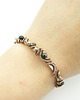 bransoletki wire wrapping Bransoleta mankietowa  z turmalinem i onyksem 2