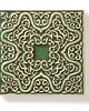 kafle i panele Kafle dwanaście ornamentów, zielonobrązowe. 1