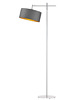 lampy podłogowe Designerska regulowana lampa stojąca z abażurem w stylu glamour MELTON GOLD 3