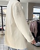 marynarki damskie Elegancka marynarka z błyszczącymi frędzlami 2