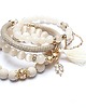 bransoletki z kamieni naturalnych Beige vol. 8 /05-04-23/ set 2