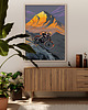 plakaty Kolarstwo górskie - zachód słońca - plakat 50x70 cm 2
