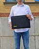 etui na laptopa PERSONALIZOWANE ETUI na laptopa żółty zamek imię 5