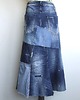 spódnice maxi Patchworkowa spódnica jeans r.44 2