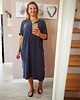 sukienki midi damskie Sukienka OVERSIZE midi kimono grafitowa   1