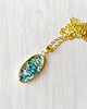 wisiory MAGIA ŻYWICY -  naszyjnik TURKUSOWY OWAL 5