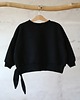 bluzy dla dziewczynki Bluza Oversize Czarny KRÓLIK Z USZAMI 4