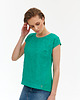 t-shirt damskie Bluzka z haftowanym przodem 3