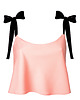 topy damskie Top First Rose Pink z kokardami 1