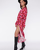 sukienki midi damskie Elena pink rose dress 5