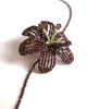 chokery Brązowa lilia - naszyjnik choker 1