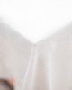 obrusy i serwetki Lniany obrus z falbanką  heavy linen PURE WHITE 4