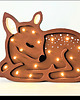 lampy do pokoju dziecka Drewniana nocna lampka LED sarenka dla dzieci jelonek 4