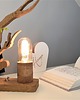 lampy stołowe Drewniana lampka nocna, biurkowa z drewna 5