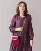 torby na ramię Mini Elegant Bag - bordo ze złotym łańcuszkiem 4