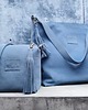 torby na ramię Zamszowa torba Shopper Bag, baby blue. Duża torebka na ramię skóra zamszowa 2