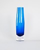 wazony Wazon szklany kobaltowy, duński design, lata 60, produkcja: Dania 3