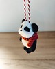 akcesoria różne Myszka Fiszka -panda wełna filc bombka święta zawieszka 3