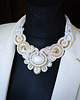 Biżuteria ślubna Elegancki  naszyjnik soutache 2