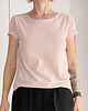 t-shirt damskie Ciepły róż Oversize 2