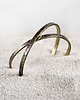 bransoletki wire wrapping Nieregularne - komplet 2 mosiężnych bransoletek - różne rozmiary 3