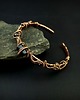 bransoletki wire wrapping Ozdobna bransoleta mankietowa z turmalinem 1