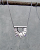chokery Tiny pendant three dots amethyst 1
