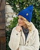 czapki damskie Czapka beanie Chabrowa 100% merino 1