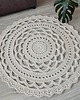 dywany Dywan okrągły szydełkowy 90cm 1