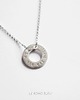 srebrne naszyjniki Sterling Silver Circle Necklace 1