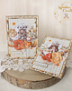 kartki scrapbooking Kobieca kartka urodzinowa z motywem jesieni "Autumn 2" GOTOWA 3