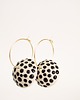 kolczyki ceramiczne Kolczyki ceramiczne purchawki black dots 2