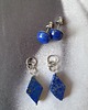 kolczyki z kamieniami Kolczyki ROMBY lapis lazuli 4