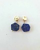 kolczyki z kamieniami Kolczyki z lapis lazuli geometryczne 6