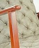 fotele Fotel CAPH CHESTERFIELD - pikowany, drewniana rama 8
