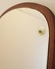 lustra stojące i wiszące Lustro w drewnianej ramie, duński design, lata 80, produkcja: Dania 4